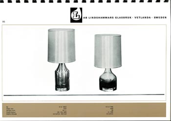 Lindshammar 1960's Swedish Glass Catalogue, Page 95