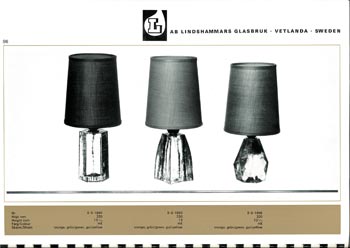 Lindshammar 1960's Swedish Glass Catalogue, Page 96