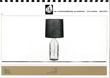 Lindshammar 1960's Swedish Glass Catalogue, Page 97