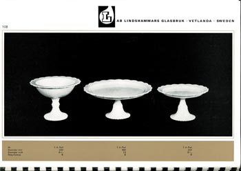 Lindshammar 1960's Swedish Glass Catalogue, Page 108