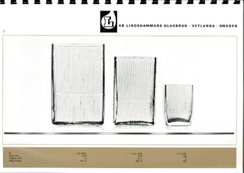 Lindshammar 1960's Swedish Glass Catalogue, Page 7