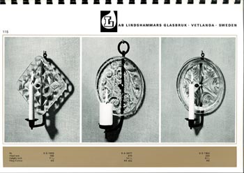Lindshammar 1960's Swedish Glass Catalogue, Page 115