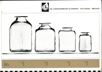 Lindshammar 1960's Swedish Glass Catalogue, Page 8