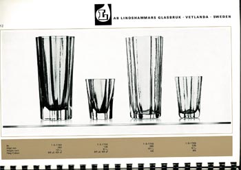 Lindshammar 1960's Swedish Glass Catalogue, Page 12