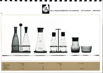 Lindshammar 1960's Swedish Glass Catalogue, Page 13
