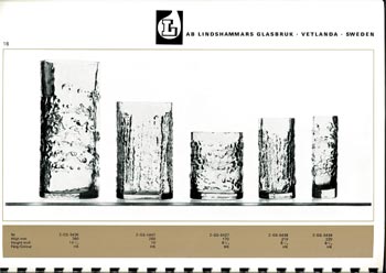 Lindshammar 1960's Swedish Glass Catalogue, Page 16