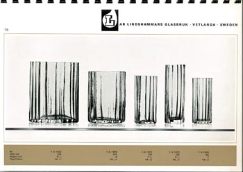 Lindshammar 1960's Swedish Glass Catalogue, Page 19