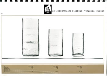Lindshammar 1960's Swedish Glass Catalogue, Page 21