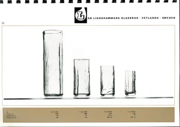 Lindshammar 1960's Swedish Glass Catalogue, Page 25
