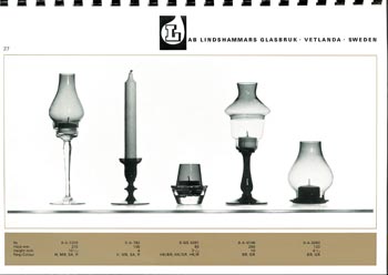 Lindshammar 1960's Swedish Glass Catalogue, Page 27