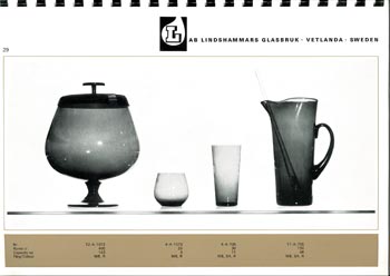 Lindshammar 1960's Swedish Glass Catalogue, Page 29