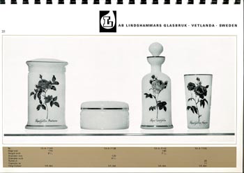 Lindshammar 1960's Swedish Glass Catalogue, Page 31