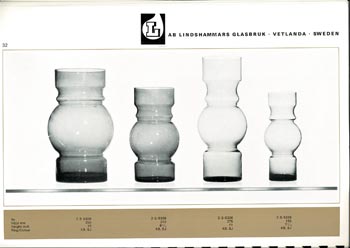 Lindshammar 1960's Swedish Glass Catalogue, Page 32