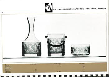 Lindshammar 1960's Swedish Glass Catalogue, Page 34