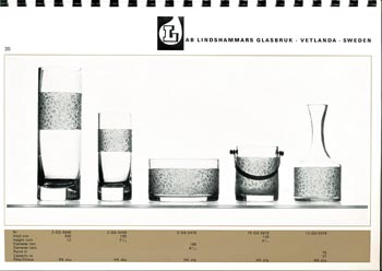 Lindshammar 1960's Swedish Glass Catalogue, Page 35