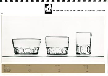 Lindshammar 1960's Swedish Glass Catalogue, Page 41