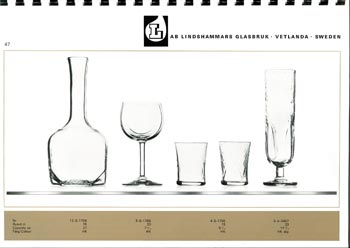 Lindshammar 1960's Swedish Glass Catalogue, Page 47