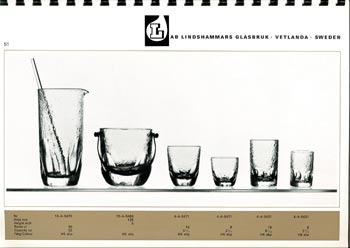 Lindshammar 1960's Swedish Glass Catalogue, Page 51