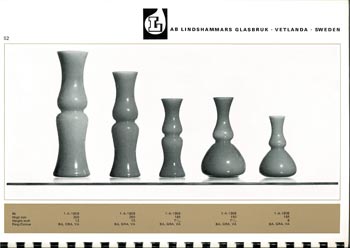 Lindshammar 1960's Swedish Glass Catalogue, Page 52