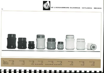 Lindshammar 1960's Swedish Glass Catalogue, Page 70