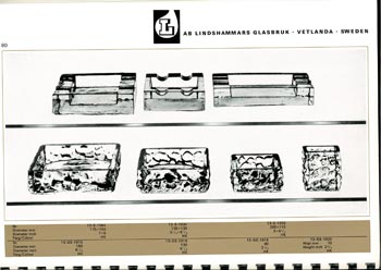 Lindshammar 1960's Swedish Glass Catalogue, Page 80