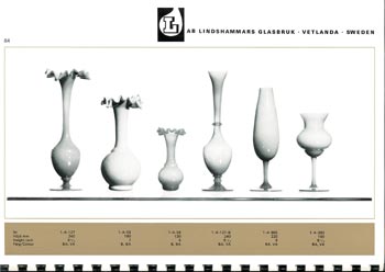 Lindshammar 1960's Swedish Glass Catalogue, Page 84