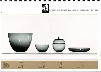 Lindshammar 1960's Swedish Glass Catalogue, Page 85