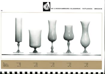 Lindshammar 1960's Swedish Glass Catalogue, Page 86