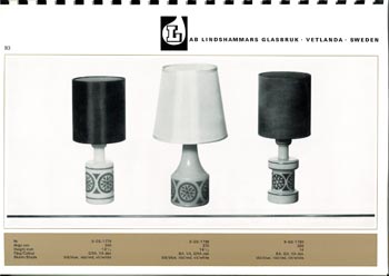Lindshammar 1960's Swedish Glass Catalogue, Page 93