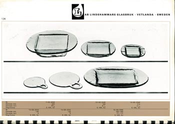 Lindshammar 1968 Swedish Glass Catalogue, Page 126