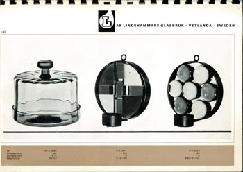 Lindshammar 1968 Swedish Glass Catalogue, Page 145