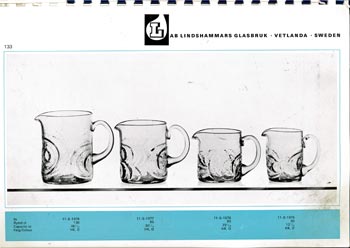 Lindshammar 1969 Swedish Glass Catalogue, Page 133