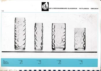 Lindshammar 1969 Swedish Glass Catalogue, Page 136