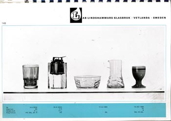 Lindshammar 1969 Swedish Glass Catalogue, Page 143