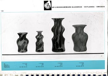 Lindshammar 1969 Swedish Glass Catalogue, Page 160