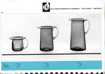 Lindshammar 1969 Swedish Glass Catalogue, Page 166