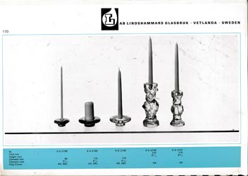 Lindshammar 1969 Swedish Glass Catalogue, Page 170