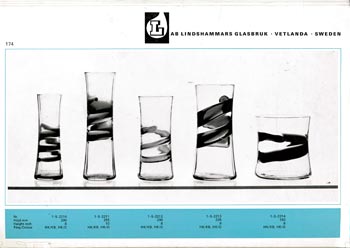 Lindshammar 1969 Swedish Glass Catalogue, Page 174