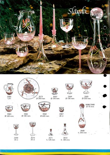 Lindshammar 1980's Swedish Glass Catalogue, Page 2