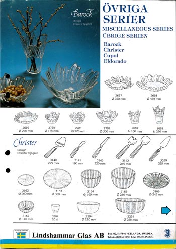 Lindshammar 1980's Swedish Glass Catalogue, Page 5