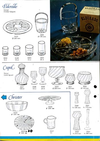 Lindshammar 1980's Swedish Glass Catalogue, Page 6