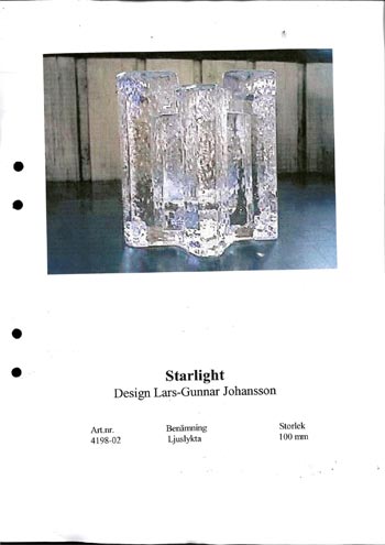 Lindshammar 1980's Swedish Glass Catalogue, Page 12