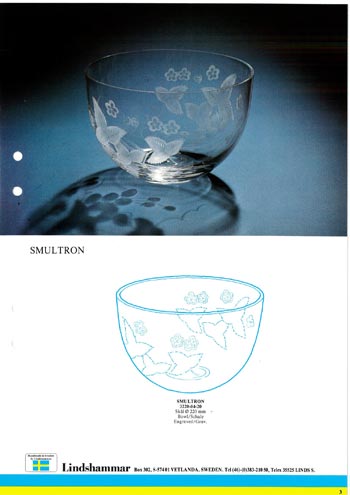 Lindshammar 1980's Swedish Glass Catalogue, Page 3