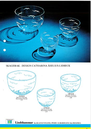 Lindshammar 1980's Swedish Glass Catalogue, Page 6