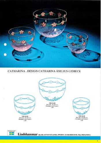 Lindshammar 1980's Swedish Glass Catalogue, Page 7