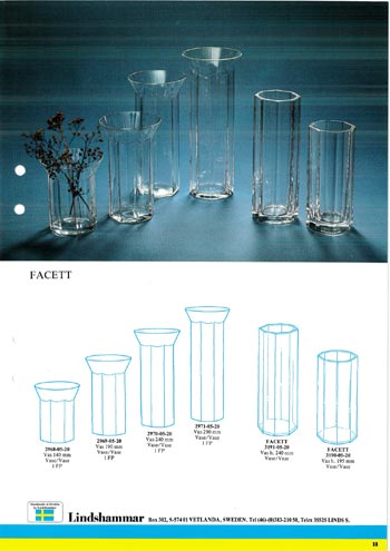 Lindshammar 1980's Swedish Glass Catalogue, Page 18