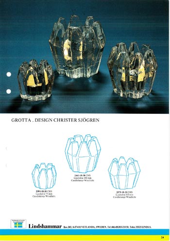 Lindshammar 1980's Swedish Glass Catalogue, Page 24