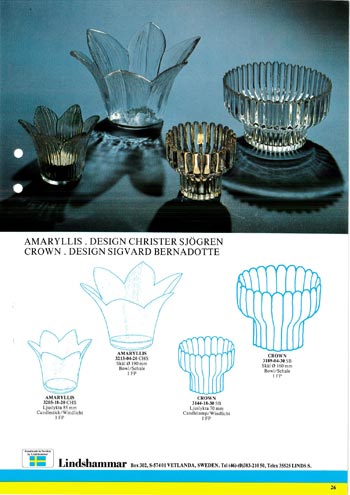 Lindshammar 1980's Swedish Glass Catalogue, Page 26