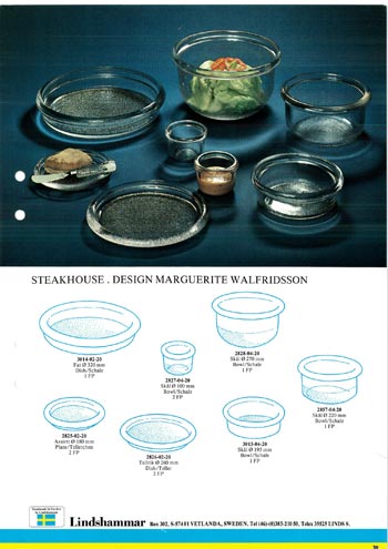 Lindshammar 1980's Swedish Glass Catalogue, Page 30 (29 missing)