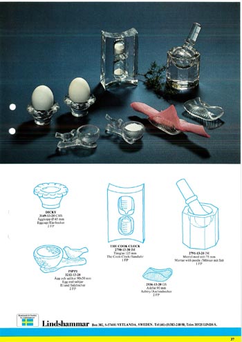 Lindshammar 1980's Swedish Glass Catalogue, Page 37